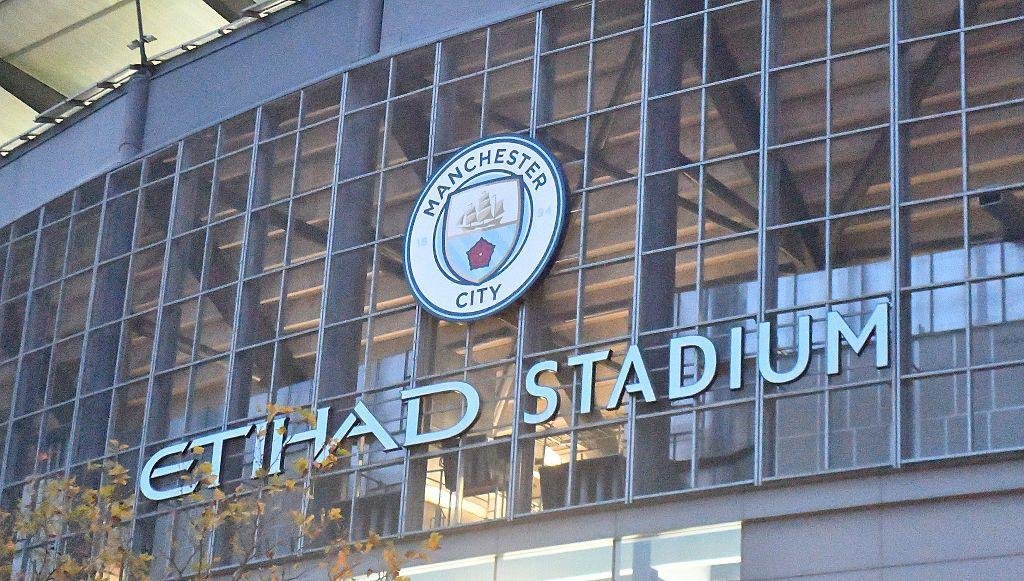 A general view of The Etihad Stadium, home of Manchester City