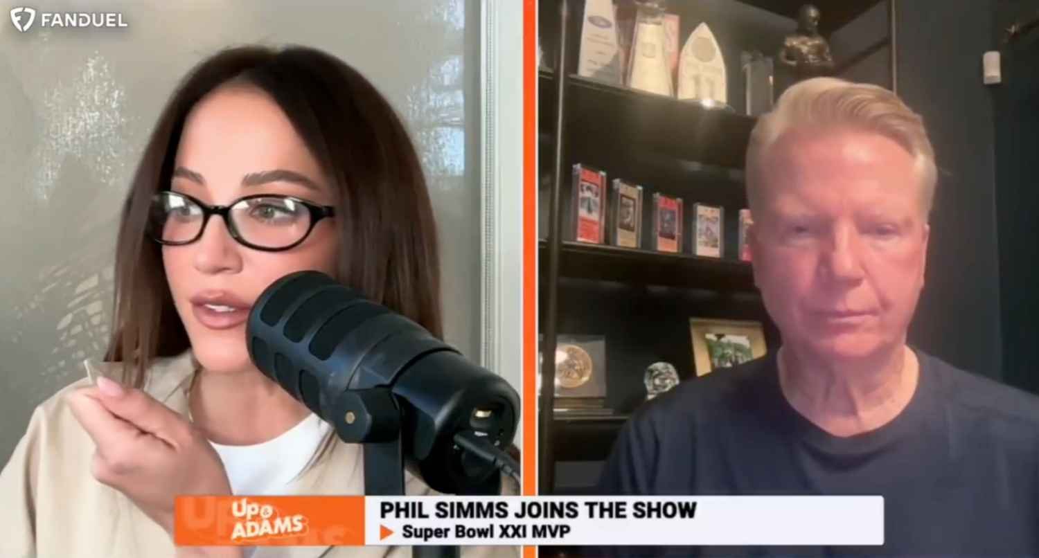 Phil Simms and Kay Adams